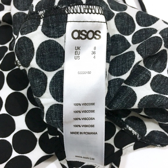 ASOS Black White Polkadot Camisole Tank Top - Picture 7 of 7